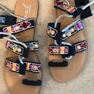 *Sold*NWOT Fashion ankle wrap sandals Sz 10